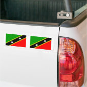 Saint Kitts en Nevis Bumpersticker (Op Truck)
