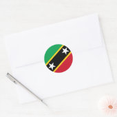 Saint Kitts en Nevis Flag Sticker (Envelop)