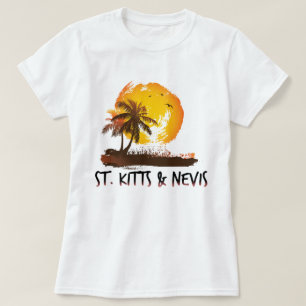 Saint Kitts en Nevis grunge T-shirt