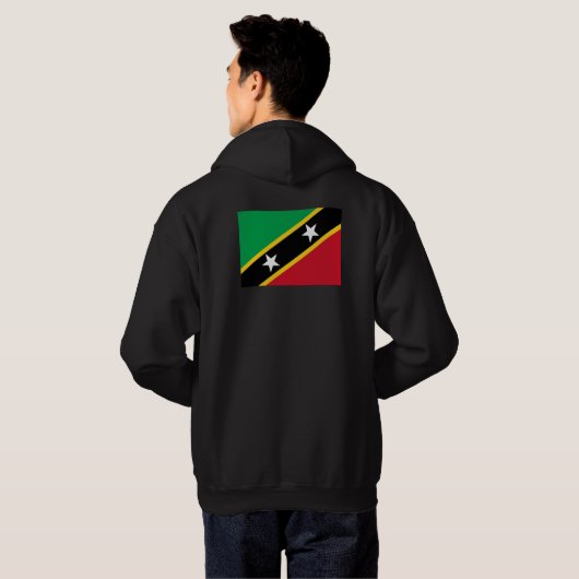 Saint Kitts en Nevis Hoodie (Achterkant volledig)