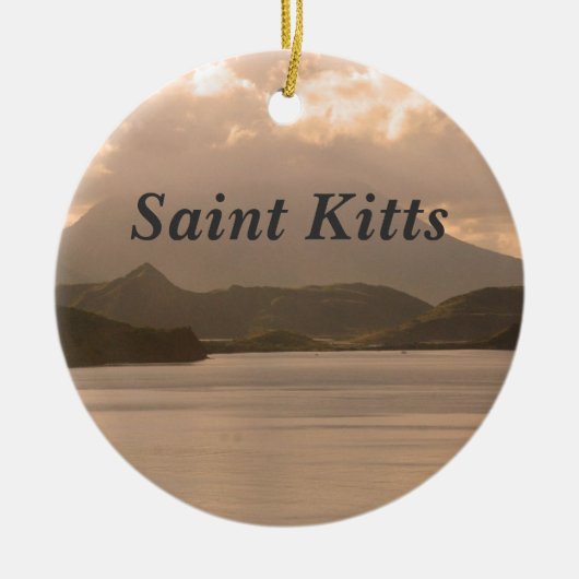 Saint Kitts en Nevis Keramisch Ornament (Voorkant)