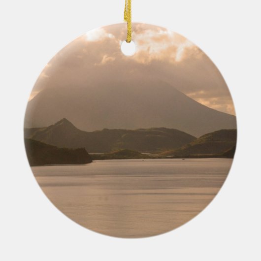 Saint Kitts en Nevis Keramisch Ornament (Achterkant)