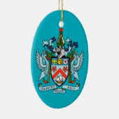 Saint Kitts en Nevis-kerstversiering Keramisch Ornament (Rechts)