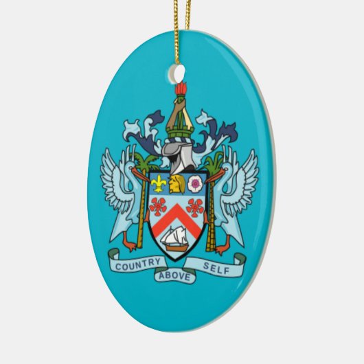 Saint Kitts en Nevis-kerstversiering Keramisch Ornament (Links)