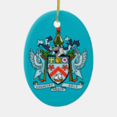 Saint Kitts en Nevis-kerstversiering Keramisch Ornament (Voorkant)