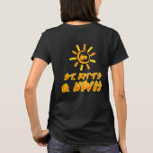 Saint Kitts en Nevis, lichtgeel en oranje T-shirt (Achterkant)