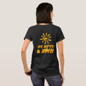 Saint Kitts en Nevis, lichtgeel en oranje T-shirt (Achterkant volledig)
