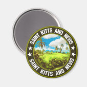 Saint Kitts en Nevis Magneet (Voorkant / Achterkant)