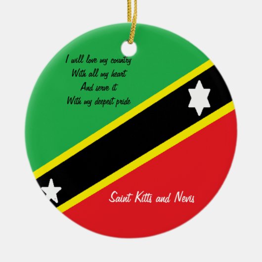 saint kitts en nevis ornamenten (Voorkant)