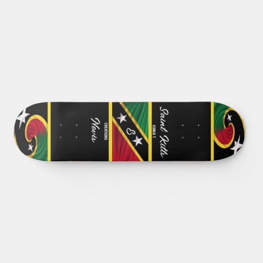 Saint Kitts en Nevis Persoonlijk Skateboard (Horizontaal)