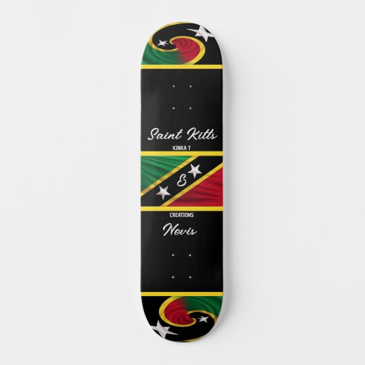 Saint Kitts en Nevis Persoonlijk Skateboard (Voorkant)
