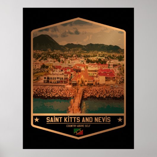 Saint Kitts en Nevis Poster (Voorkant)