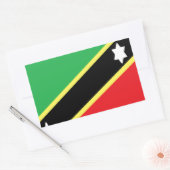 Saint Kitts en Nevis Rechthoekige Sticker (Envelop)