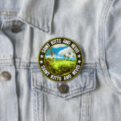 Saint Kitts en Nevis Ronde Button 7,6 Cm (In situ)