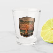 Saint Kitts en Nevis Shot Glas (Voorkant)