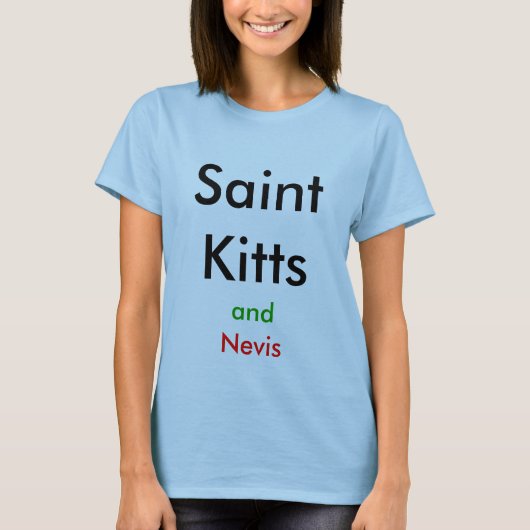 Saint Kitts en Nevis T-shirt (Voorkant)