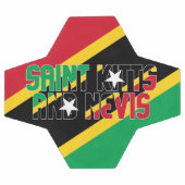 Saint Kitts en Nevis Vlag Patriottisch  Voetbal (Enkel)