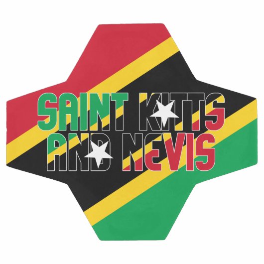 Saint Kitts en Nevis Vlag Patriottisch  Voetbal (Enkel)