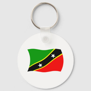 Saint Kitts en Nevis Vlag Sleutelhanger