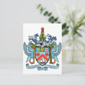 Saint Kitts en Nevis-wapenschild Briefkaart (Staand voorkant)