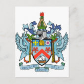 Saint Kitts en Nevis-wapenschild Briefkaart (Voorkant)