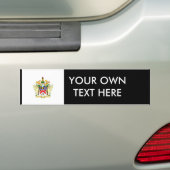 Saint-Kitts en Nevis-wapenschild Bumpersticker (Op auto)