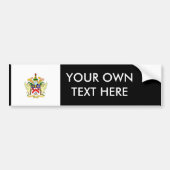 Saint-Kitts en Nevis-wapenschild Bumpersticker (Voorkant)