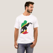 Saint Kitts en Nevis-zegel T-shirt (Voorkant volledig)