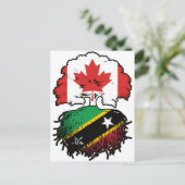 Saint Kitts Kittitian Canadian Canada Tree Roots Briefkaart (Staand voorkant)