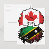 Saint Kitts Kittitian Canadian Canada Tree Roots Briefkaart (Voorkant / Achterkant)
