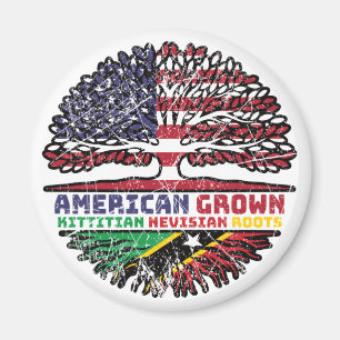 Saint Kitts Nevis Kittitian Nevisian American USA Magneet