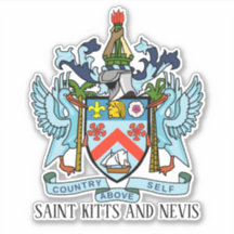 Saint Kitts Nevis Nationaal wapen Patriottisch