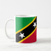 Saint Kitts Vlag Keramische Mok (Links)