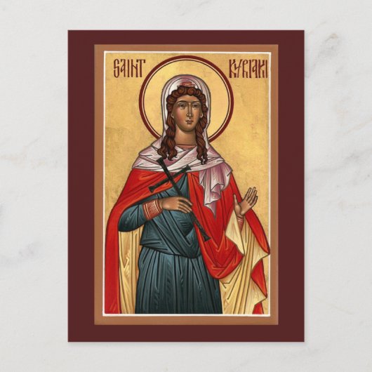 Saint Kyriaki Prayer Card Briefkaart (Voorkant)