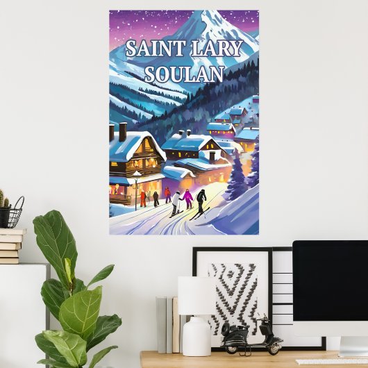 Saint-Lary-Soulan Poster (Thuiskantoor)