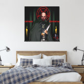 Saint Lavey Russische stijl icoon op stretched can Canvas Afdruk (Insitu (Slaapkamer))