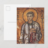 Saint Lawrence de Martyr Feestdagenkaart (Voorkant / Achterkant)