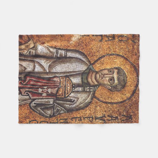 Saint Lawrence de Martyr Fleece Deken (Voorkant (Horizontaal))