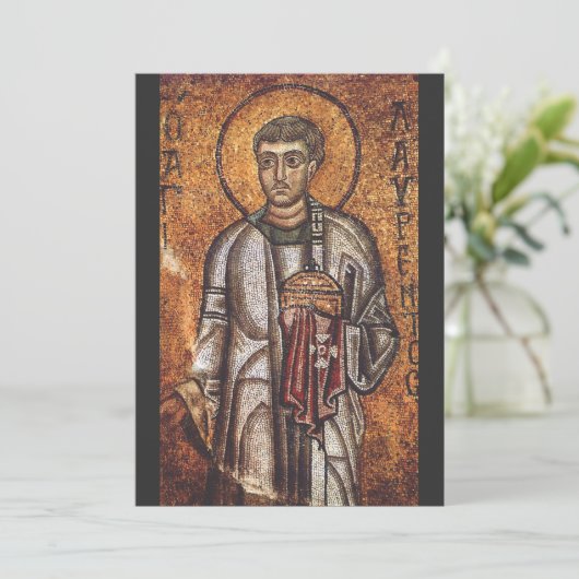 Saint Lawrence de Martyr Kaart (Staand voorkant)