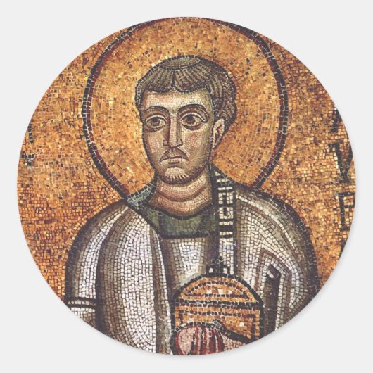 Saint Lawrence de Martyr Ronde Sticker (Voorkant)