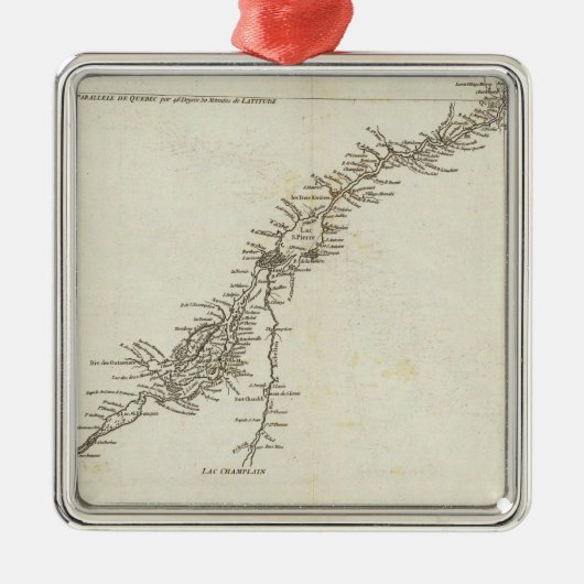 Saint Lawrence in Canada Metalen Ornament (Voorkant)