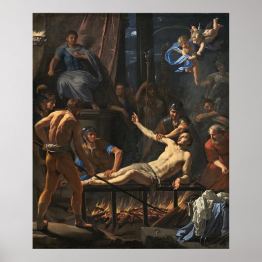 Saint Lawrence - Jean de Champaigne Fine Art Poster (Voorkant)