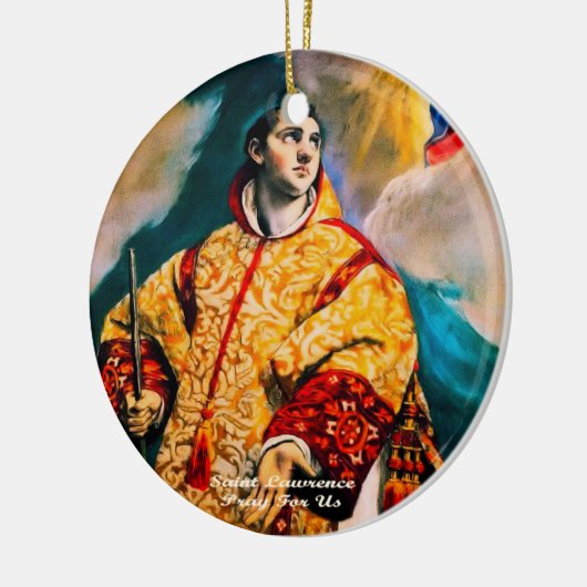 Saint Lawrence Keramisch Ornament (Links)