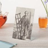 Saint Lawrence Patron Saint archief Reclamebord Met Voetstuk (Insitu)
