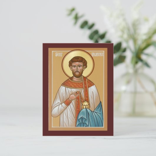 Saint Lawrence Prayer-kaart Briefkaart (Staand voorkant)