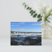 Saint Lawrence River in Winter, Quebec, Canada Briefkaart (Staand voorkant)
