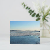 Saint Lawrence River in Winter, Quebec, Canada Briefkaart (Staand voorkant)