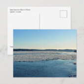 Saint Lawrence River in Winter, Quebec, Canada Briefkaart (Voorkant / Achterkant)