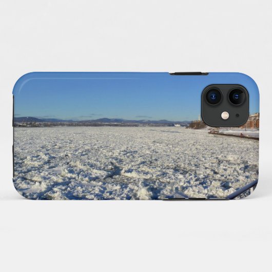 Saint Lawrence River in Winter, Quebec, Canada Case-Mate iPhone Case (Achterkant (horizontaal))