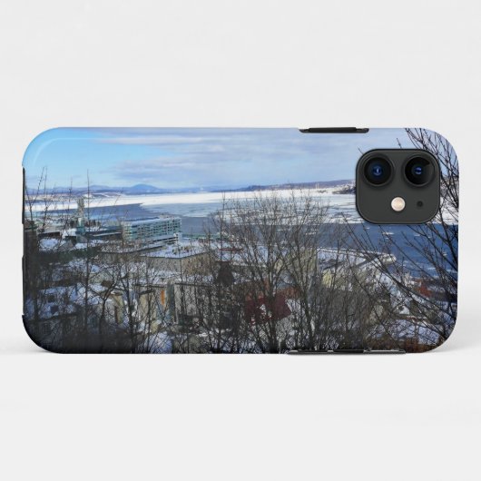 Saint Lawrence River in Winter, Quebec, Canada Case-Mate iPhone Case (Achterkant (horizontaal))